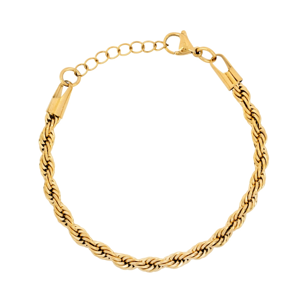Gold Rope Bracelet (5mm)