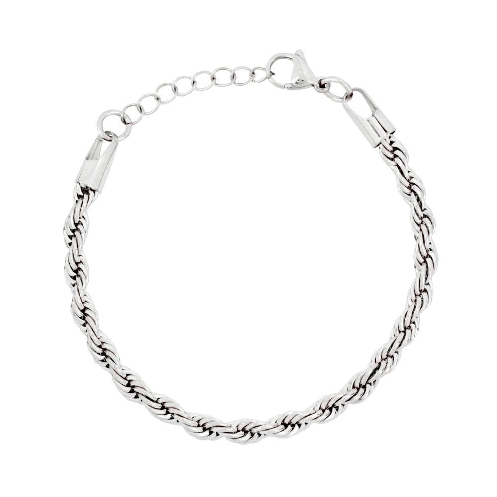 Silver Rope Bracelet (5mm)