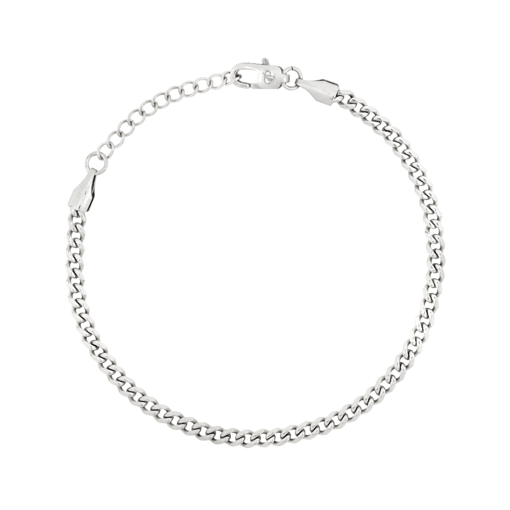 Silver Cuban Bracelet (3mm)